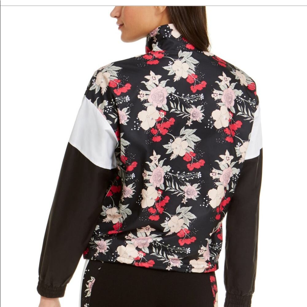 PUMA Jacket NWT Floral, Color Blocked Track Workout Zip Up Women's Medium - Picture 4 of 6